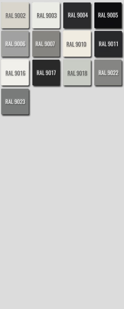 Ral Colours 9002 to 9023
